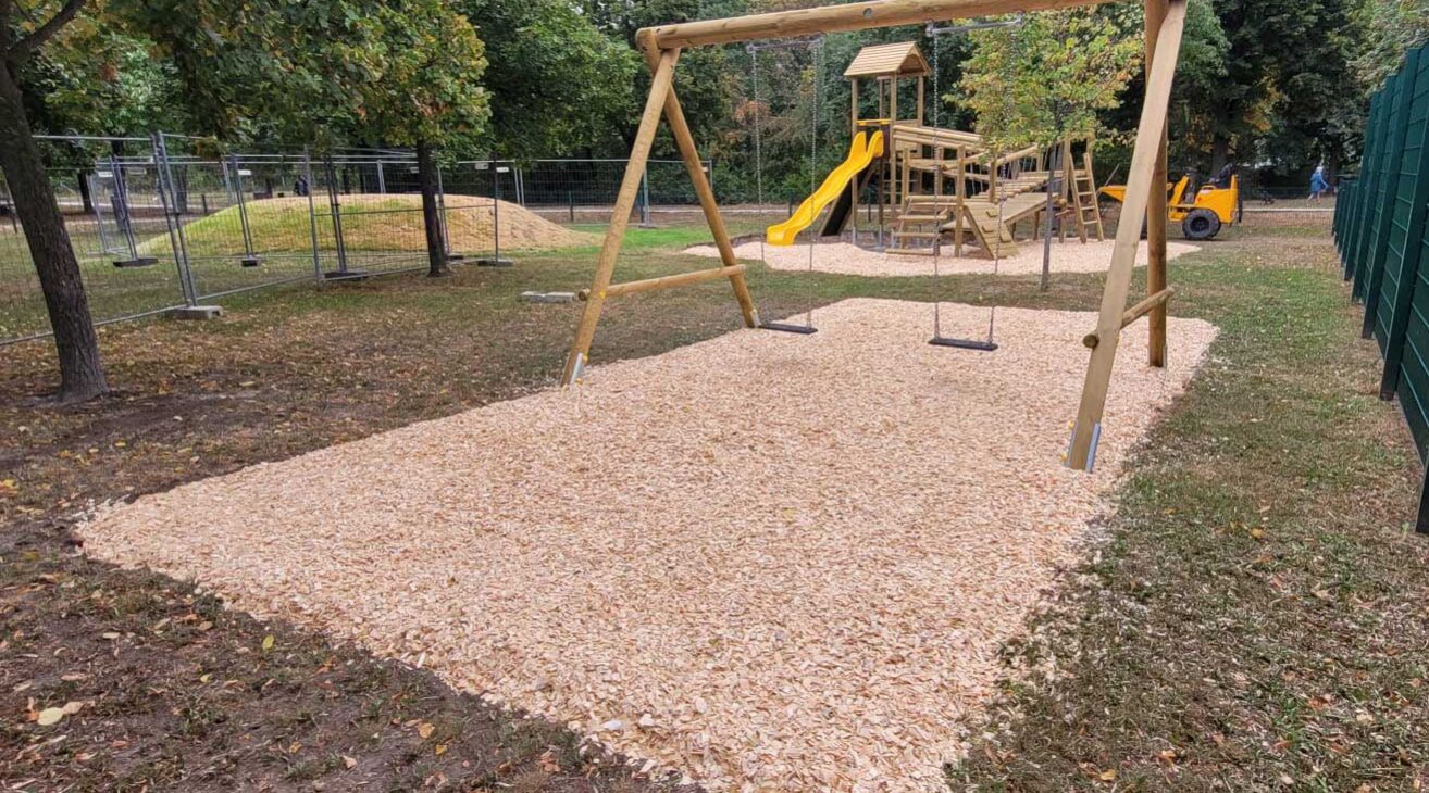Fallschutz Hackschnitzel für Spielplatz